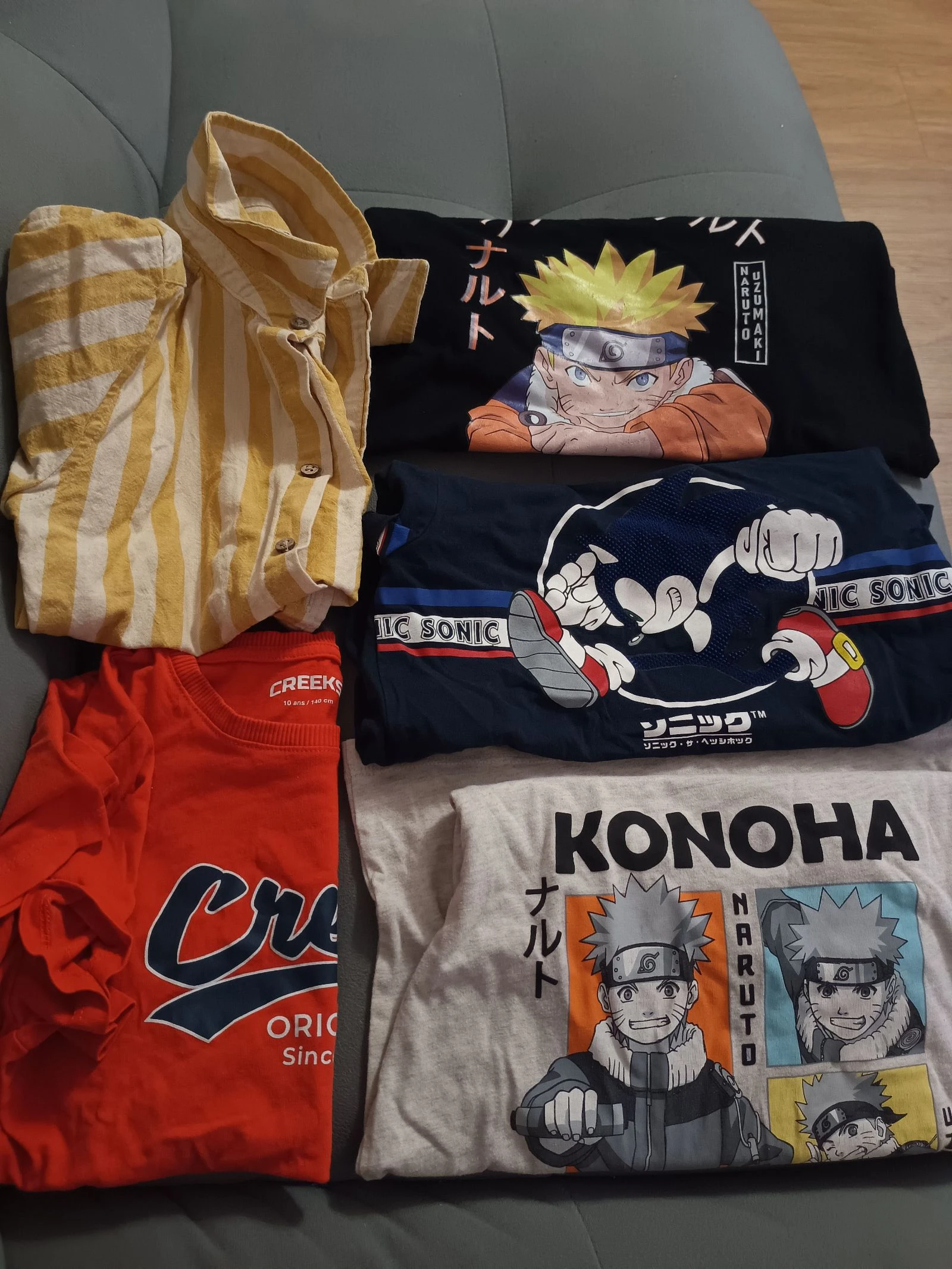 Lot de Tee shirt manches courtes 10 ans